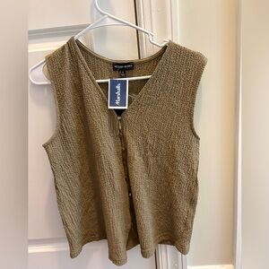 Marshalls Women's Brown Sleeveless Blouse